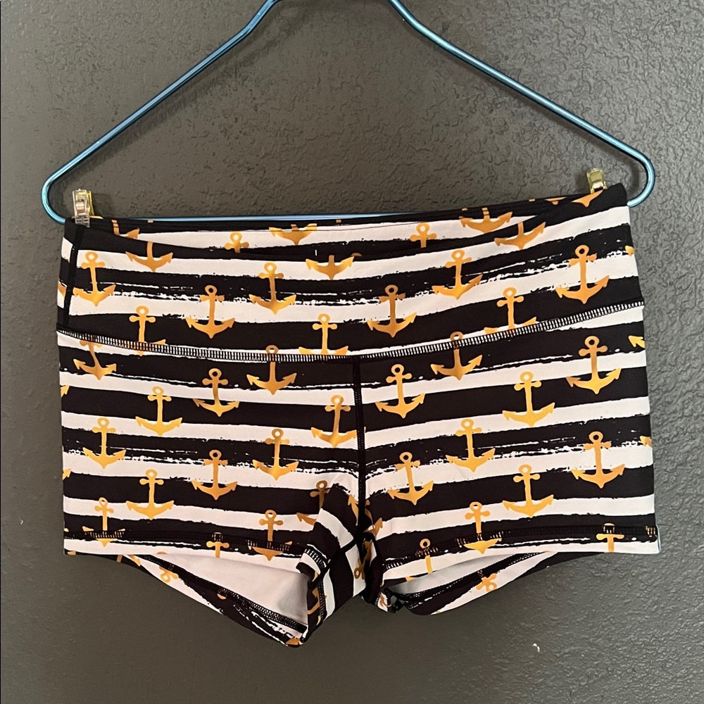 Striped Anchor Women's Shorts large Gym